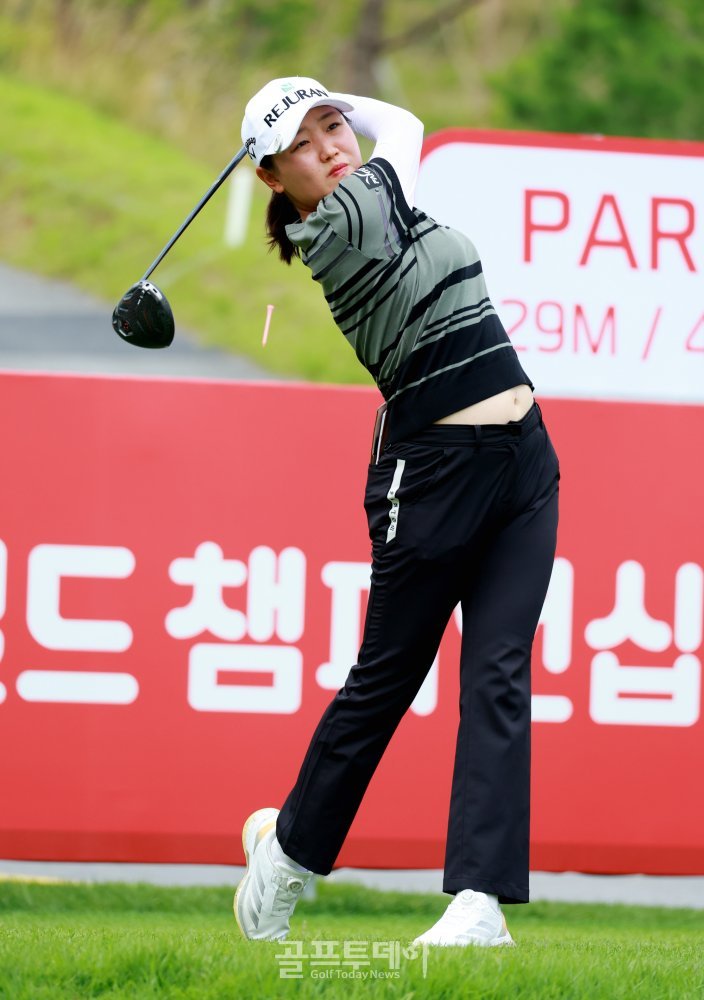 나이스 샷 조혜림, 2026 오로라월드 챔피언십 1번홀