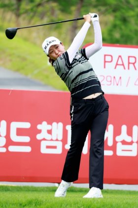 조혜림, 2026 오로라월드 챔피언십 1번홀 티샷